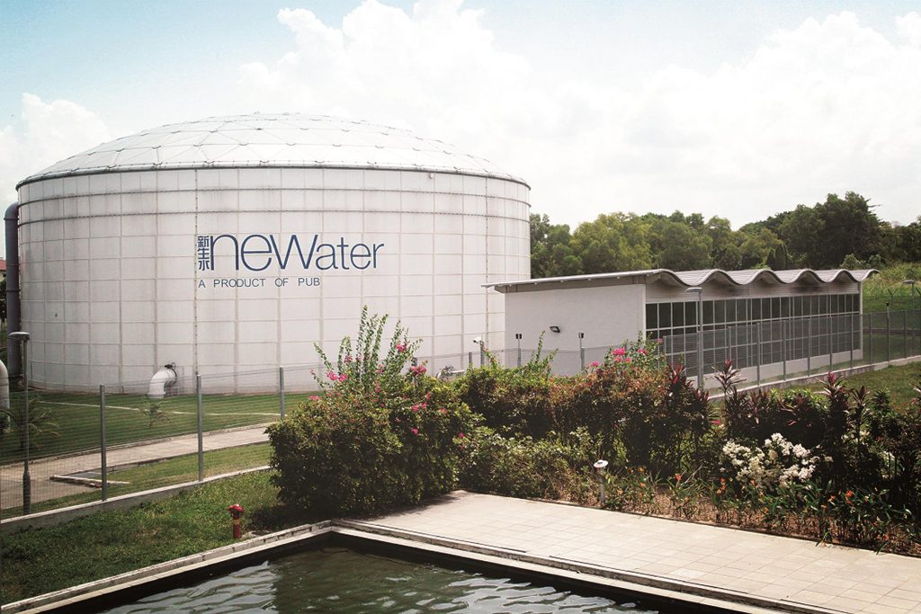 By the end of this year Singapore will have enough reclaimed water capacity to supply 40 percent of the country’s demand