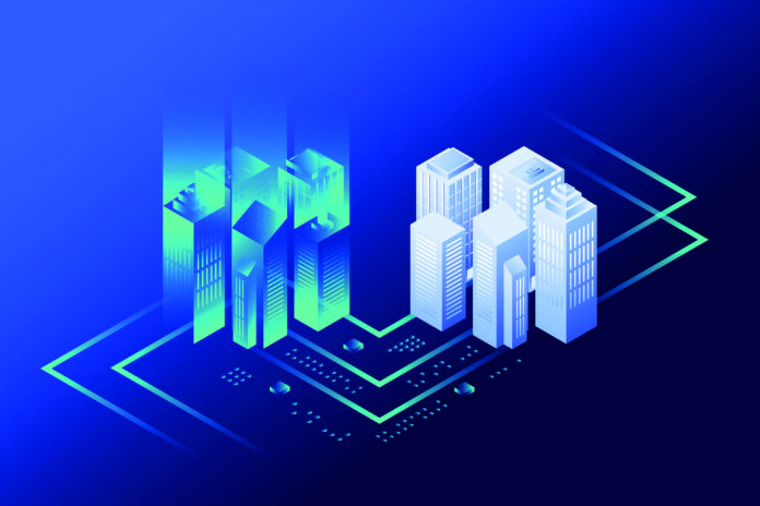 Digital Twins Technology Illustration